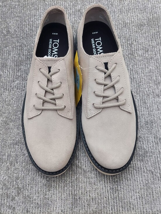 New Toms Navi Travel Lite Oxford Shoes Men\'s Size 9 Gray Suede main image 9